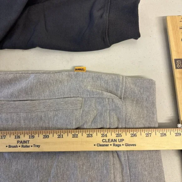 DeWalt Hoodie Large Gray Logan Heavy Duty Outdoor Pullover Pocket Workwear - Picture 7 of 8